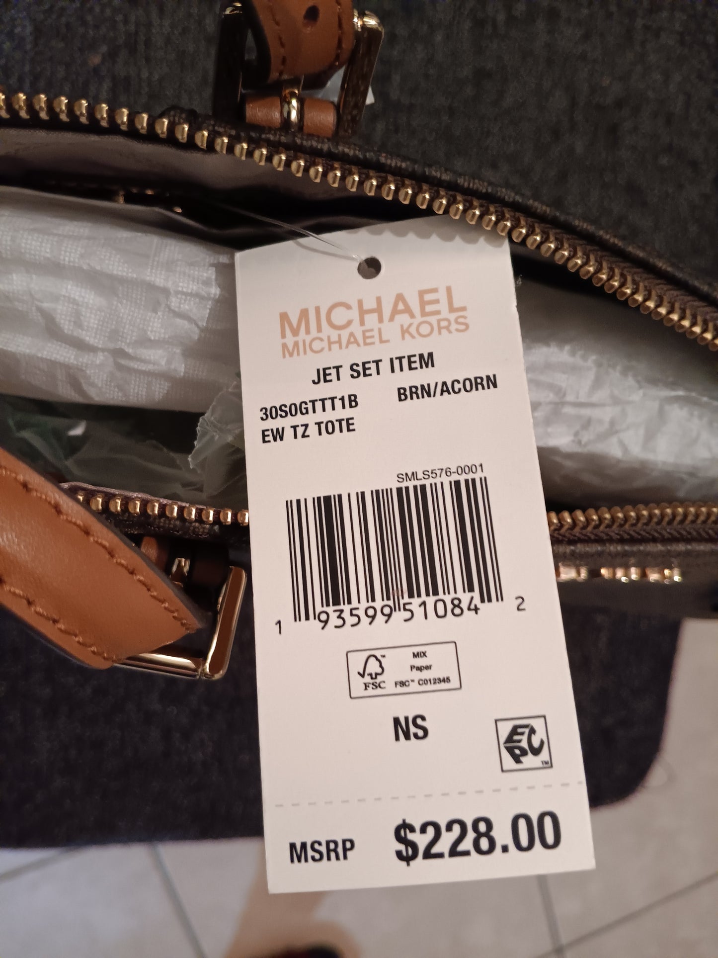 Authentic Michael Kors Tote Handbag