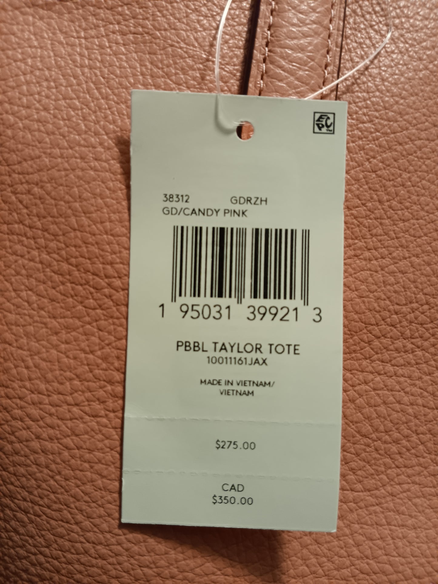 Authentic Coach Taylor Tote Handbag