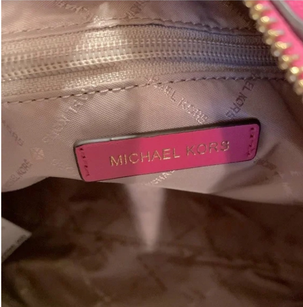 Authentic Michael Kors Pink Aria Handbag